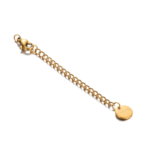 Jewelry Accessories Stainless Steel Extended Chain Lettering Tag Electroplating Diy Homemade Necklace Bracelet
