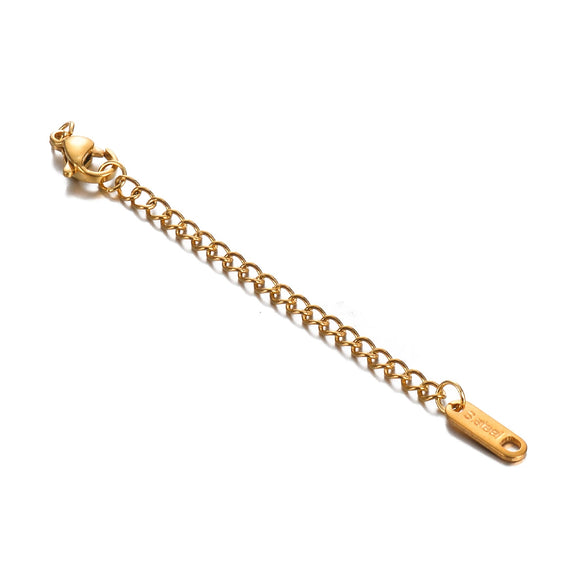 Jewelry Accessories Stainless Steel Extended Chain Lettering Tag Electroplating Diy Homemade Necklace Bracelet