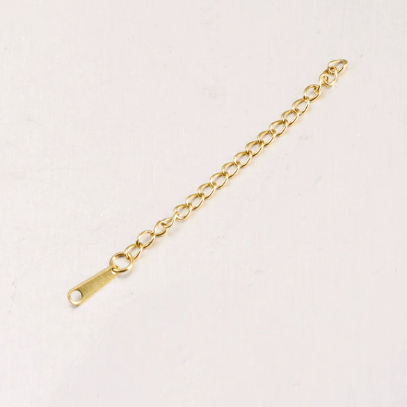 Jewelry Accessories Stainless Steel Extended Chain With Tag Electroplated