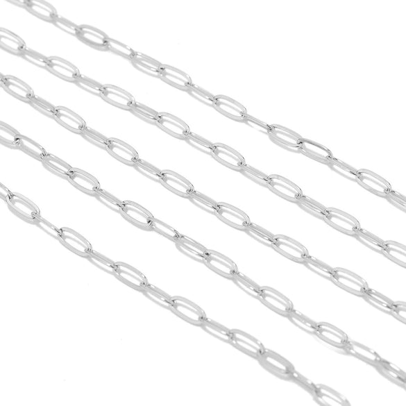 Jewelry Accessories Stainless Steel Flattened Oshaped Cross Electroplated Hiphop Geometric Ellipse Chain Pendant Necklace