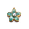 Jewelry Accessories Stainless Steel Floral Dripping Oil Style Pendant Bracelet And Earrings Material