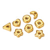 Jewelry Accessories Stainless Steel Flowers Geometric Fivepointed Star Square Gasket Beads Electroplated Pendant For Necklace Bracelet
