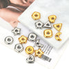 Jewelry Accessories Stainless Steel Flowers Geometric Fivepointed Star Square Gasket Beads Electroplated Pendant For Necklace Bracelet