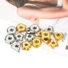 Jewelry Accessories Stainless Steel Flowers Geometric Fivepointed Star Square Gasket Beads Electroplated Pendant For Necklace Bracelet