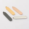 Jewelry Accessories Stainless Steel Geometric Rectangular Long Pendant With Glossy Finish Electroplated