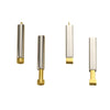 Jewelry Accessories Stainless Steel Glossy Geometric Cylindrical Cuboid Telescopic Stereo Stick Pendant Electroplated