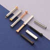 Jewelry Accessories Stainless Steel Glossy Geometric Cylindrical Cuboid Telescopic Stereo Stick Pendant Electroplated