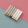 Jewelry Accessories Stainless Steel Glossy Geometric Cylindrical Cuboid Telescopic Stereo Stick Pendant Electroplated