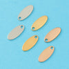 Jewelry Accessories Stainless Steel Glossy Oval Tail Pendant Diecasting