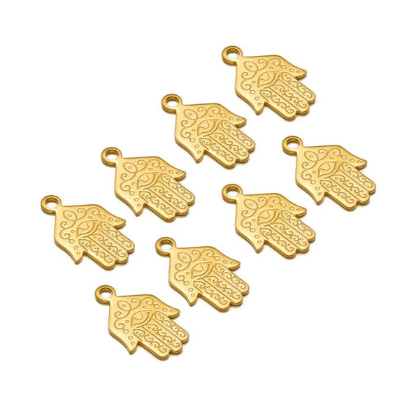 Jewelry Accessories Stainless Steel Gold Pendant With Wings Pattern Handmade Electroplated
