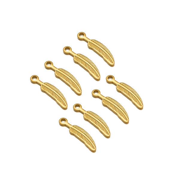 Jewelry Accessories Stainless Steel Gold Pendant With Wings Pattern Handmade Electroplated