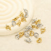 Jewelry Accessories Stainless Steel Gold Plated Heart Connector Pendant For Diy Necklace Earrings