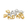 Jewelry Accessories Stainless Steel Gold Plated Heart Connector Pendant For Diy Necklace Earrings