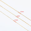 Jewelry Accessories Stainless Steel Gold Plated Oval Chain Bracelet Necklace