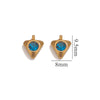 Jewelry Accessories Stainless Steel Heart And Five Pointed Star Pendant Earrings Necklace Bracelet With Electroplating