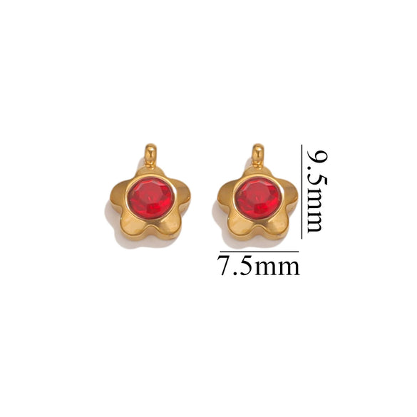 Jewelry Accessories Stainless Steel Heart And Five Pointed Star Pendant Earrings Necklace Bracelet With Electroplating