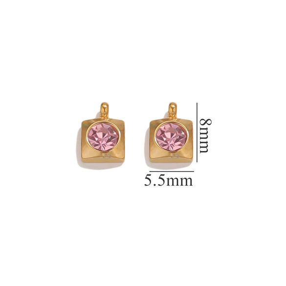 Jewelry Accessories Stainless Steel Heart And Five Pointed Star Pendant Earrings Necklace Bracelet With Electroplating