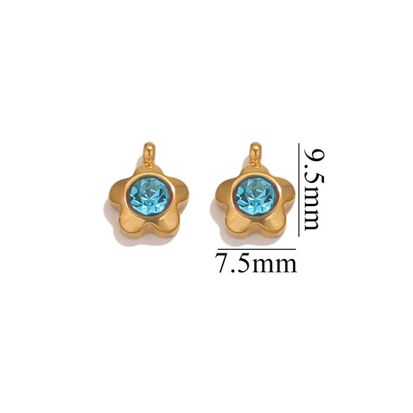 Jewelry Accessories Stainless Steel Heart And Five Pointed Star Pendant Earrings Necklace Bracelet With Electroplating