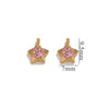 Jewelry Accessories Stainless Steel Heart And Five Pointed Star Pendant Earrings Necklace Bracelet With Electroplating