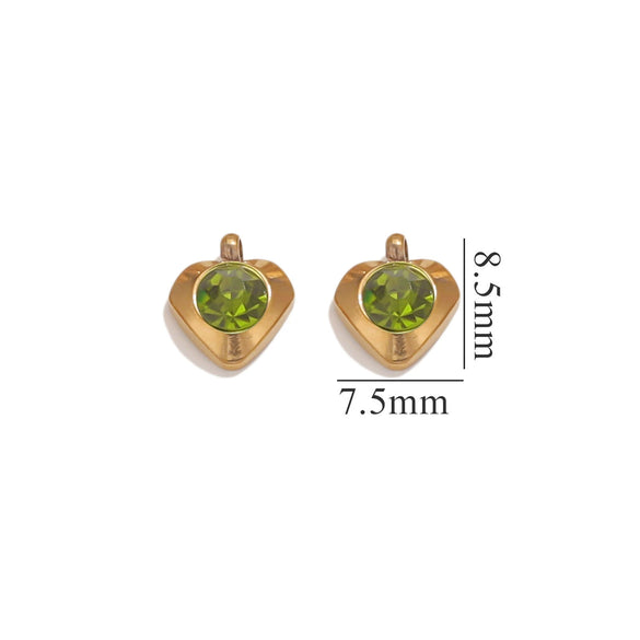 Jewelry Accessories Stainless Steel Heart And Five Pointed Star Pendant Earrings Necklace Bracelet With Electroplating