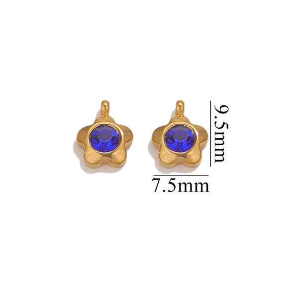 Jewelry Accessories Stainless Steel Heart And Five Pointed Star Pendant Earrings Necklace Bracelet With Electroplating