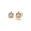 Jewelry Accessories Stainless Steel Heart And Five Pointed Star Pendant Earrings Necklace Bracelet With Electroplating