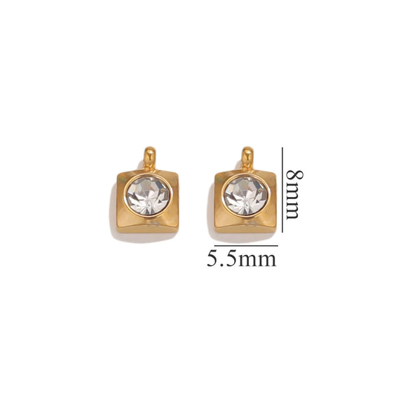 Jewelry Accessories Stainless Steel Heart And Five Pointed Star Pendant Earrings Necklace Bracelet With Electroplating