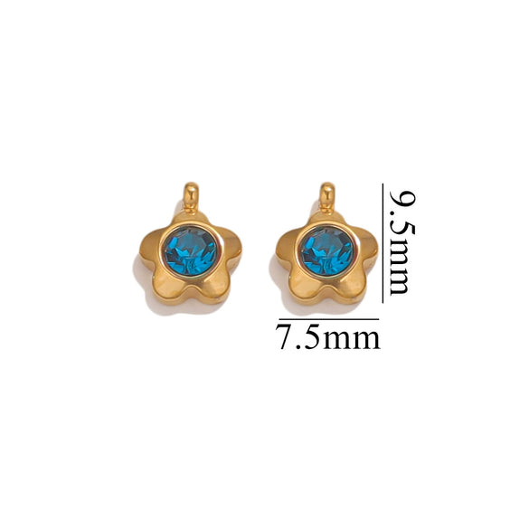Jewelry Accessories Stainless Steel Heart And Five Pointed Star Pendant Earrings Necklace Bracelet With Electroplating