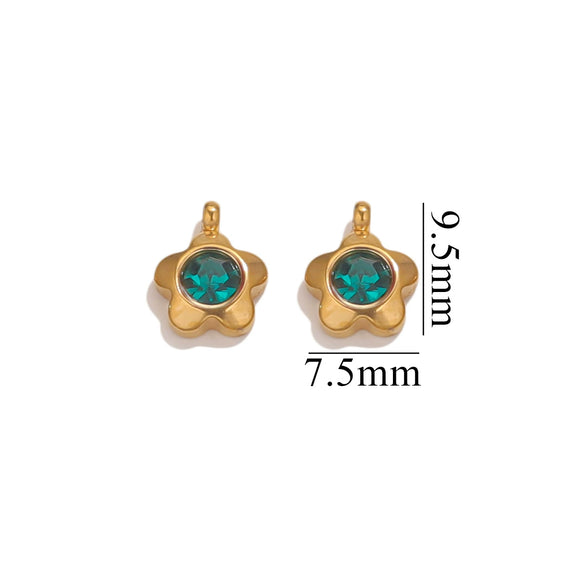 Jewelry Accessories Stainless Steel Heart And Five Pointed Star Pendant Earrings Necklace Bracelet With Electroplating