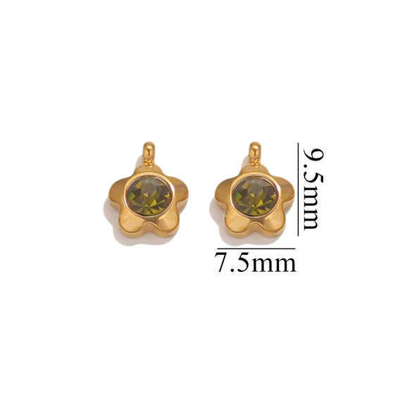 Jewelry Accessories Stainless Steel Heart And Five Pointed Star Pendant Earrings Necklace Bracelet With Electroplating