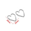 Jewelry Accessories Stainless Steel Heart Geometric Hollow Pendant Electroplated