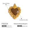 Jewelry Accessories Stainless Steel Heart Pendant Handmade Electroplated Bracelet Necklace