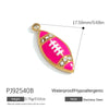 Jewelry Accessories Stainless Steel Heart Pendant Handmade Electroplated Bracelet Necklace