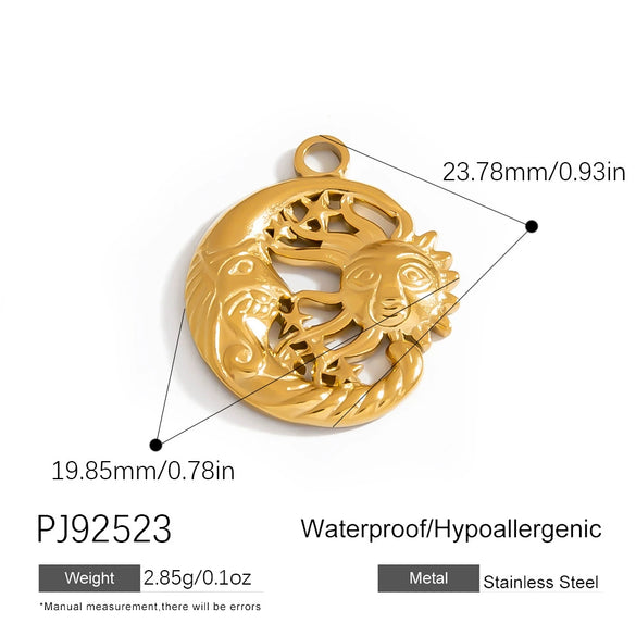 Jewelry Accessories Stainless Steel Heart Pendant Handmade Electroplated Bracelet Necklace
