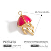 Jewelry Accessories Stainless Steel Heart Pendant Handmade Electroplated Bracelet Necklace
