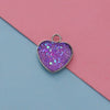 Jewelry Accessories Stainless Steel Heart Shaped Starry Pendant Electroplating