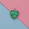 Jewelry Accessories Stainless Steel Heart Shaped Starry Pendant Electroplating