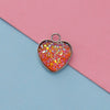 Jewelry Accessories Stainless Steel Heart Shaped Starry Pendant Electroplating