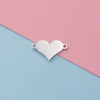 Jewelry Accessories Stainless Steel Heartshaped Love Pattern Laser Electroplated Pendant