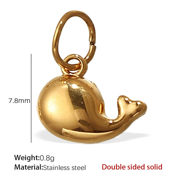 Jewelry Accessories 316L Stainless Steel Heartshaped Pendant Electroplated