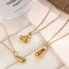 Jewelry Accessories 316L Stainless Steel Heartshaped Pendant Electroplated