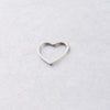 Jewelry Accessories Stainless Steel Hollow Heart Pendant And Ring With Smooth Pattern And Fine Polishing