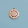 Jewelry Accessories Stainless Steel Hollow Rotatable Square Round Heartshaped Electroplated Pendant