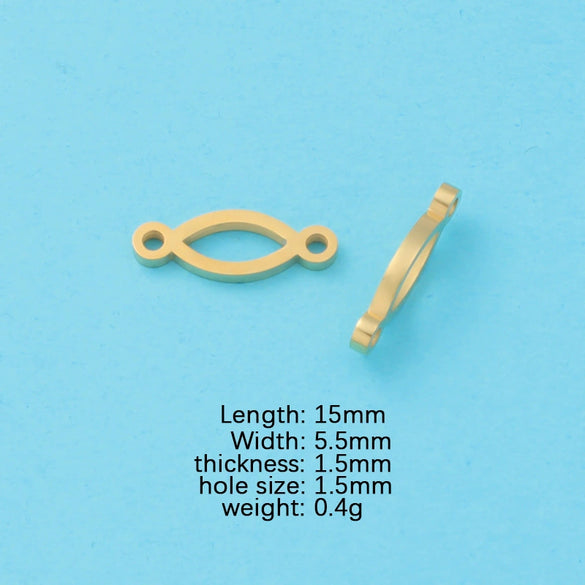 Jewelry Accessories Stainless Steel Infinity Pendant Double Hanging 8Word Connector Fine Polishing