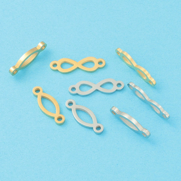 Jewelry Accessories Stainless Steel Infinity Pendant Double Hanging 8Word Connector Fine Polishing