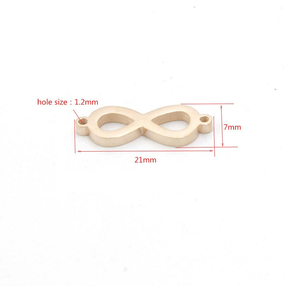 Jewelry Accessories Stainless Steel Infinity 8 Shaped Pendant With Fine Polishing