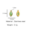 Jewelry Accessories Stainless Steel Inlaid With Natural Stone Round Pendant Earrings Bracelet Necklace Handmade Electroplated