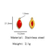Jewelry Accessories Stainless Steel Inlaid With Natural Stone Round Pendant Earrings Bracelet Necklace Handmade Electroplated