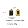 Jewelry Accessories Stainless Steel Inlaid With Natural Stone Round Pendant Earrings Bracelet Necklace Handmade Electroplated