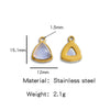 Jewelry Accessories Stainless Steel Inlaid With Natural Stone Round Pendant Earrings Bracelet Necklace Handmade Electroplated